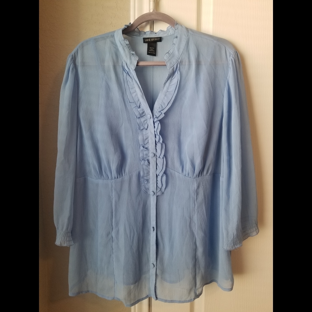 Lane Bryant 18/20 Blue Blouse